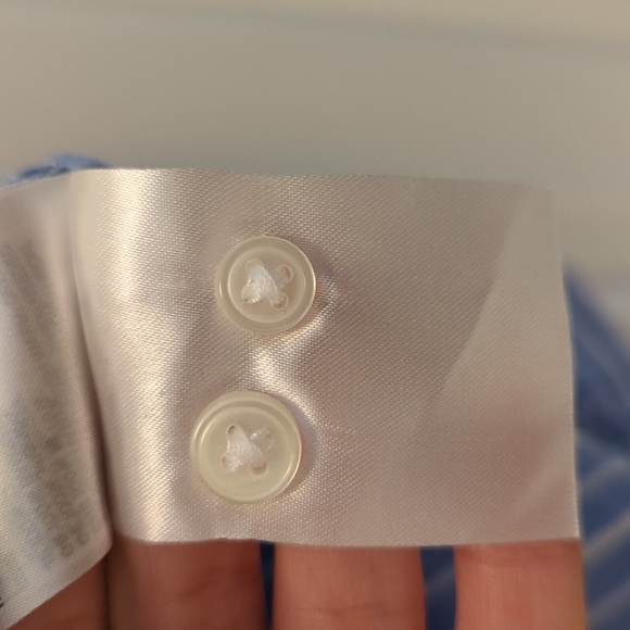 H&M Oversized Button Down Shirt, Size XS, Blue - Picture 7 of 7